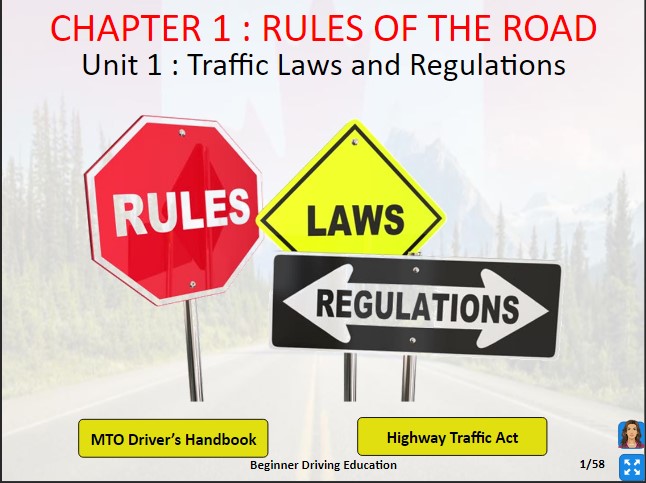 Rules of the Road MTO Approved Online BDE Course Master Drivers Master Driving School.367c1992e5f9387337a2